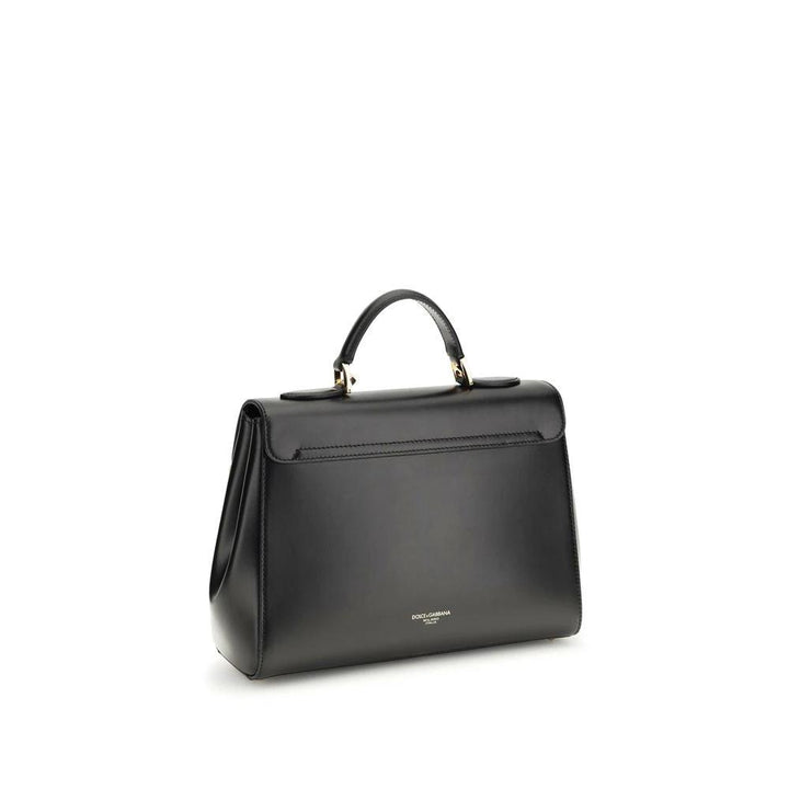 Dolce &amp; Gabbana Black Calf Leather Bos Taurus Shoulder Bag