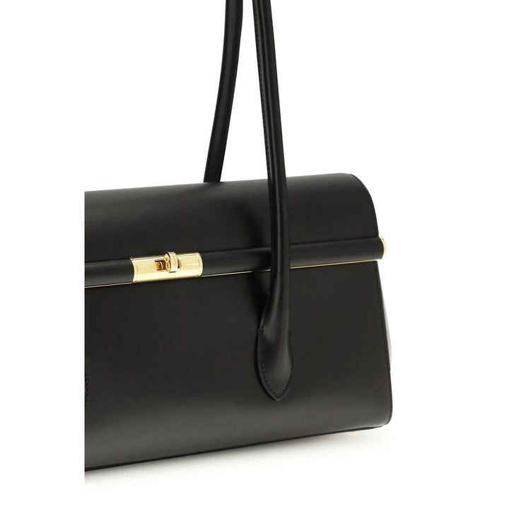 Dolce &amp; Gabbana Black Calf Leather Bos Taurus Shoulder Bag