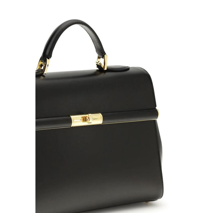 Dolce &amp; Gabbana Black Calf Leather Bos Taurus Shoulder Bag
