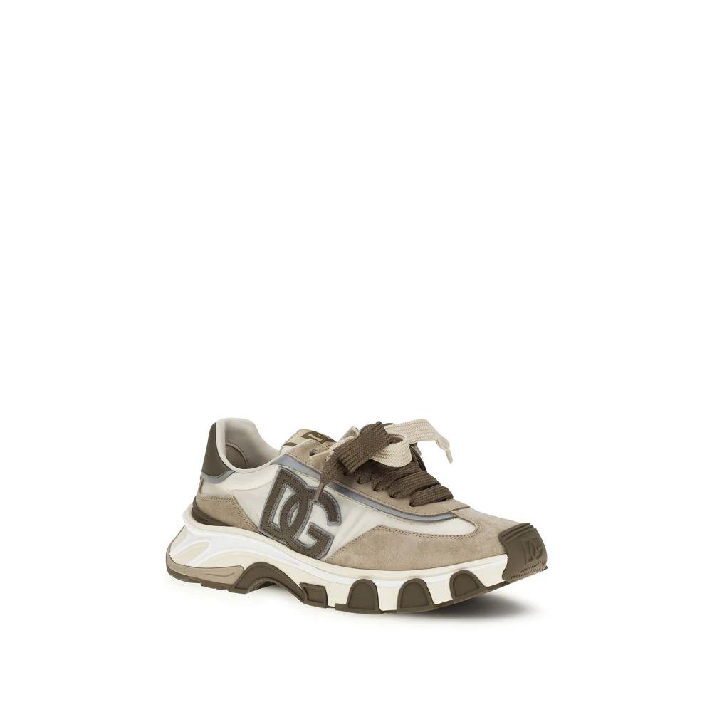 Dolce &amp; Gabbana Multicolor Calf Leather Bos Taurus Athletic Sneakers