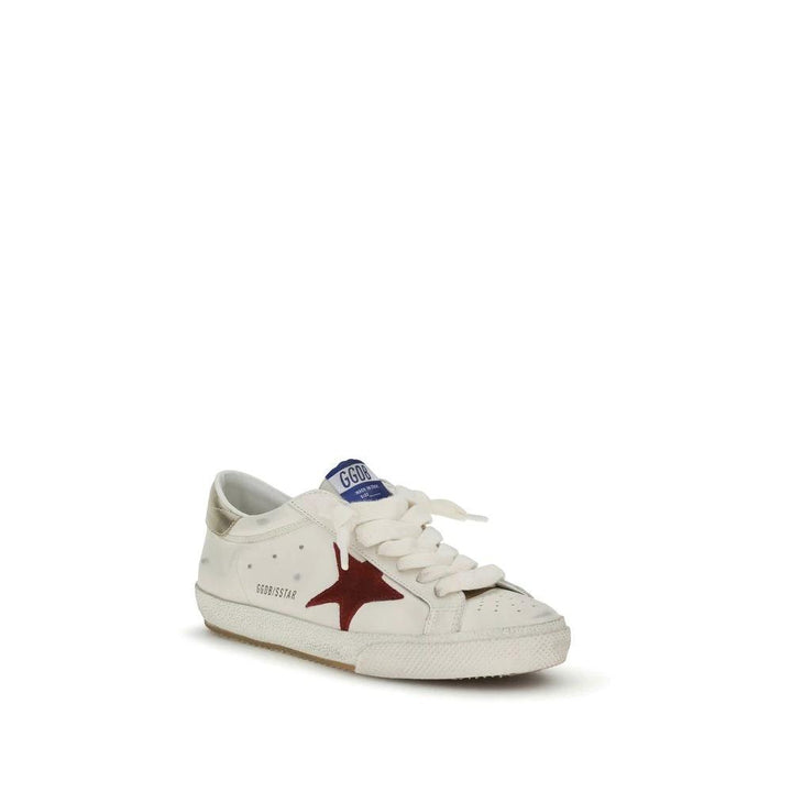 Golden Goose White Calf Leather Bos Taurus Low Top Sneakers