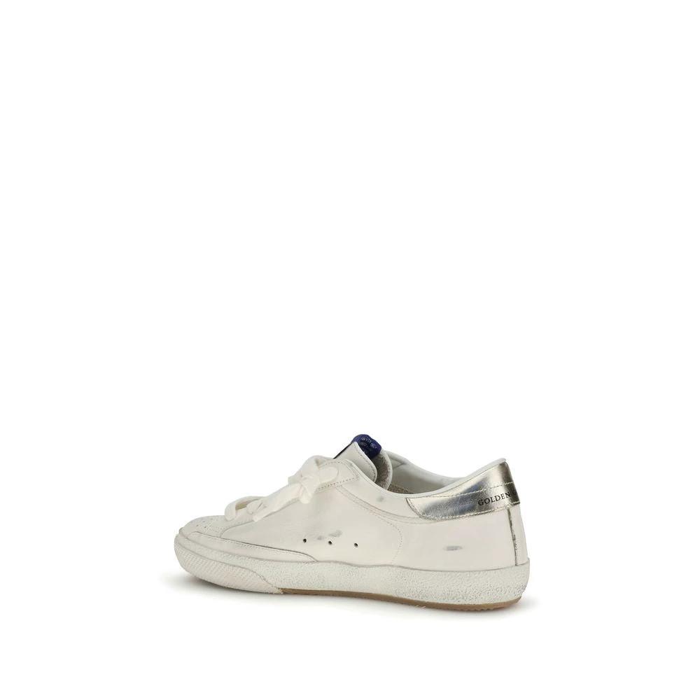 Golden Goose White Calf Leather Bos Taurus Low Top Sneakers