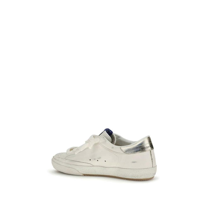 Golden Goose White Calf Leather Bos Taurus Low Top Sneakers