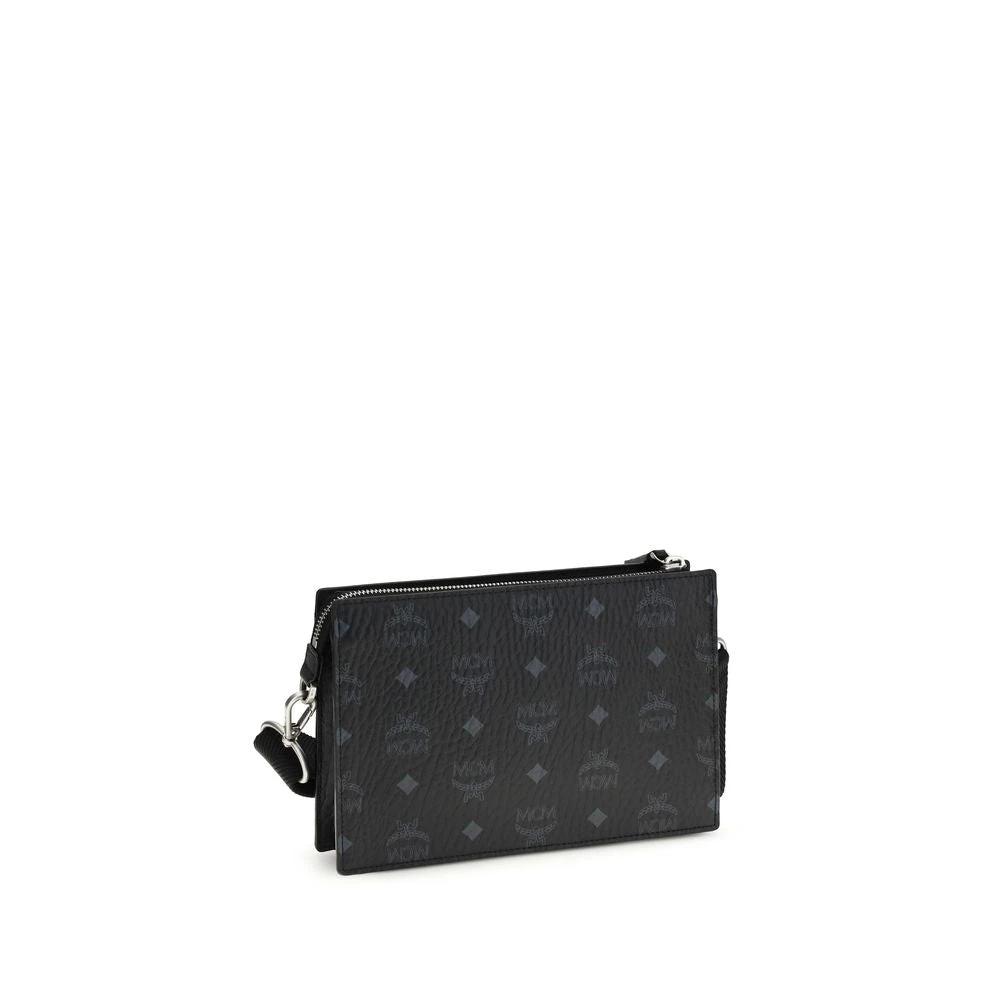 MCM Black Calf Leather Bos Taurus Shoulder Bag