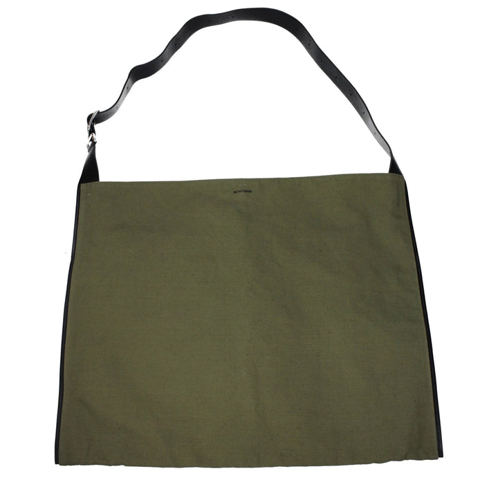 Jil Sander Green Fabric Shoulder Bag