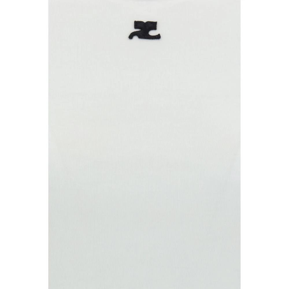 Courrèges White Cotton T-Shirt