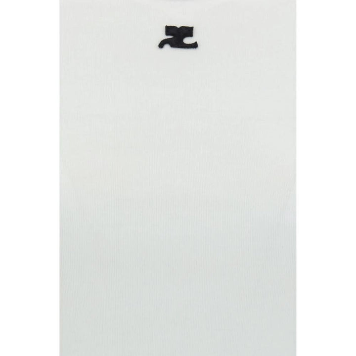 Courrèges White Cotton T-Shirt