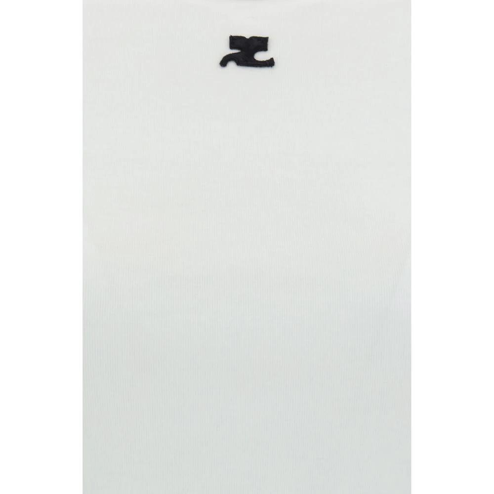 Courrèges White Cotton T-Shirt