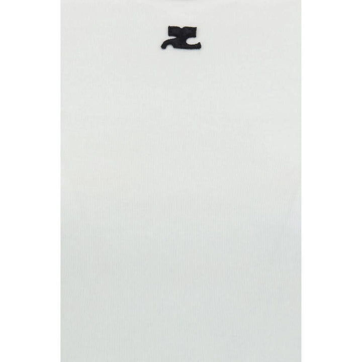 Courrèges White Cotton T-Shirt