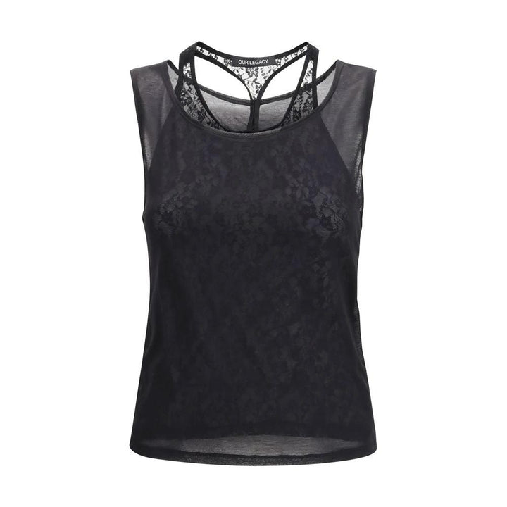 Our Legacy Black Cotton Tank Tops