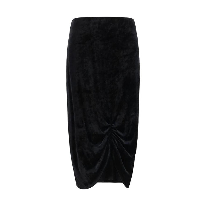 Valentino Black Viscose Long Skirt
