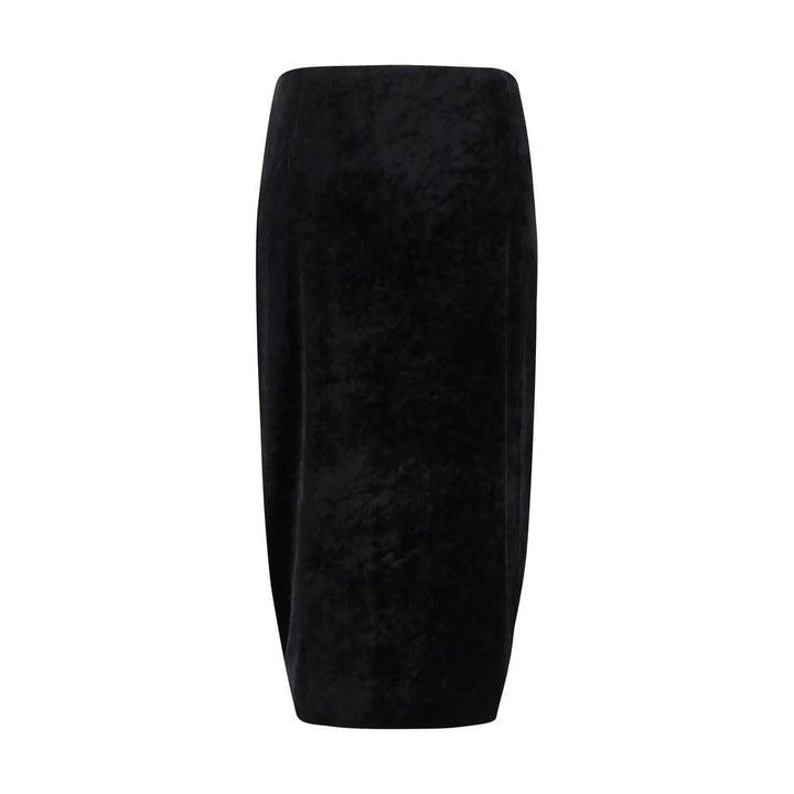 Valentino Black Viscose Long Skirt