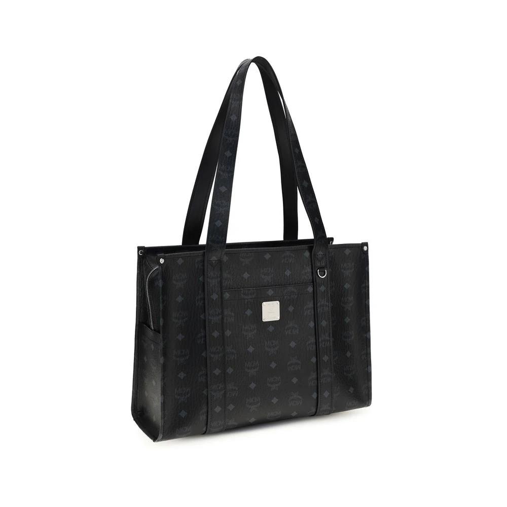 MCM Black Fabric Handbag