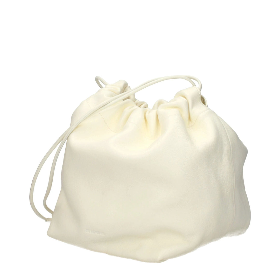 Jil Sander Beige Leather Shoulder Bag