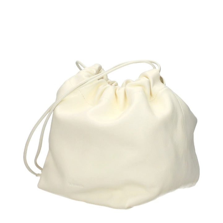 Jil Sander Beige Leather Shoulder Bag