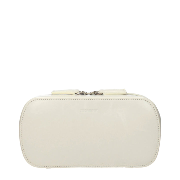 Jil Sander Beige Leather Crossbody Bag