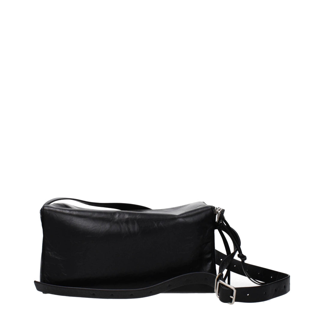 Jil Sander Black Leather Crossbody Bag