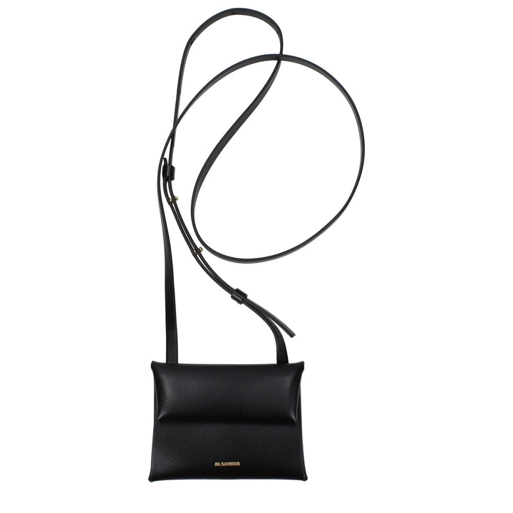Jil Sander Black Leather Crossbody Bag