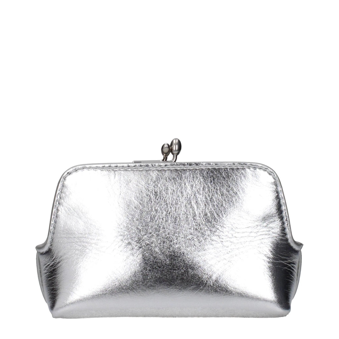 Jil Sander Gray Leather Crossbody Bag