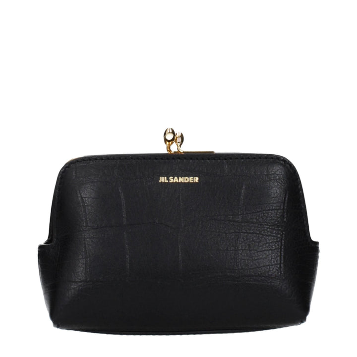 Jil Sander Black Leather Crossbody Bag