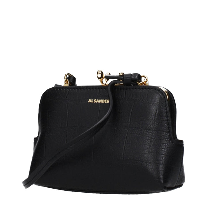 Jil Sander Black Leather Crossbody Bag