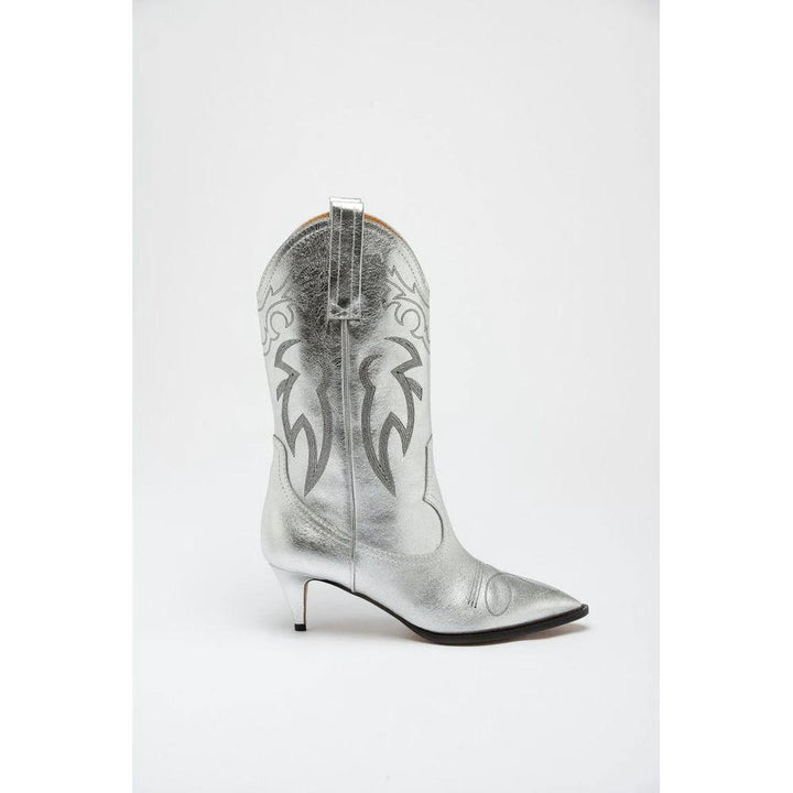 Moschino Multicolor Viscose High Heel Boots