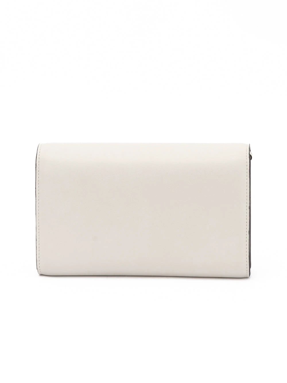 Jimmy Choo White Avenue Leather Shoulder Strap Bag
