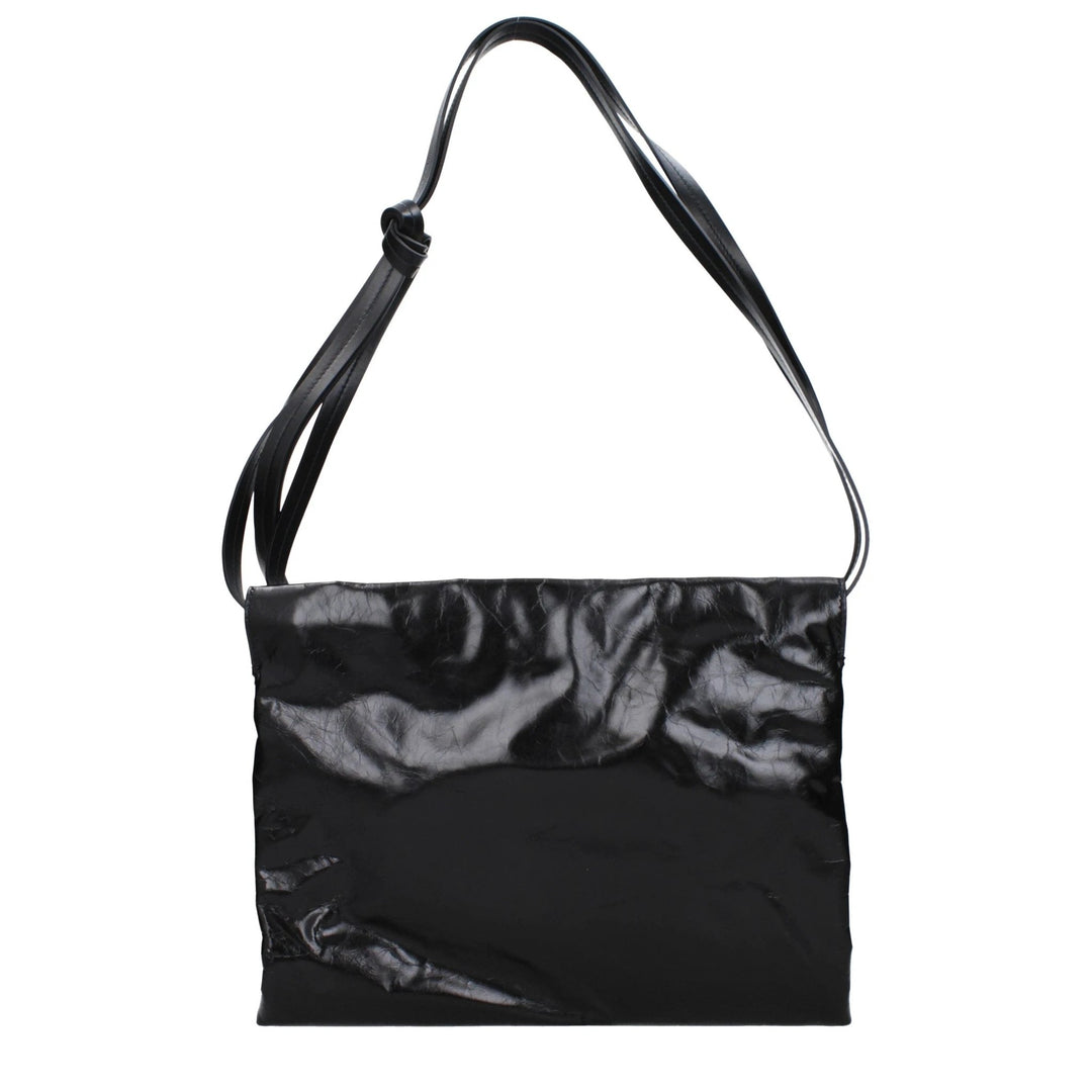 Jil Sander Black Leather Shoulder Bag