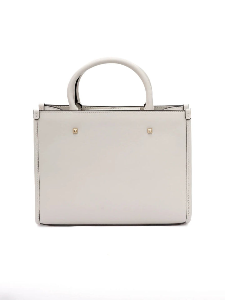Jimmy Choo White Avenue S Tote Leather Handbag