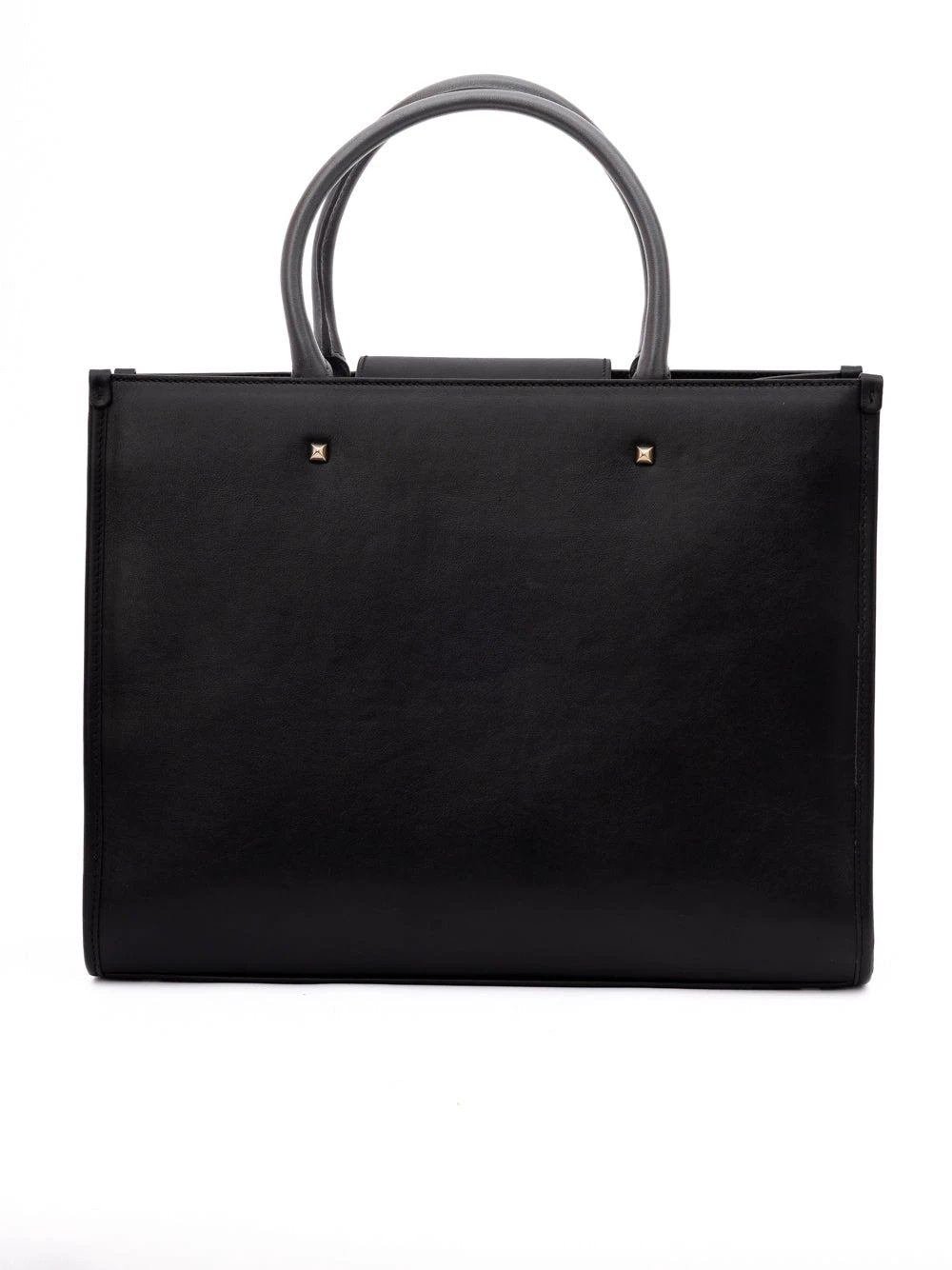 Jimmy Choo Black Avenue S Tote Leather Handbag