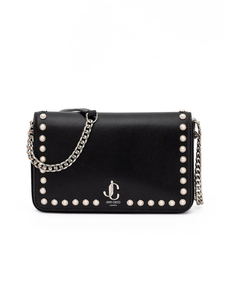 Jimmy Choo Black Leather Crossbody Bag