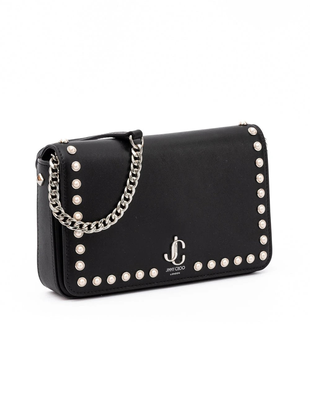 Jimmy Choo Black Leather Crossbody Bag