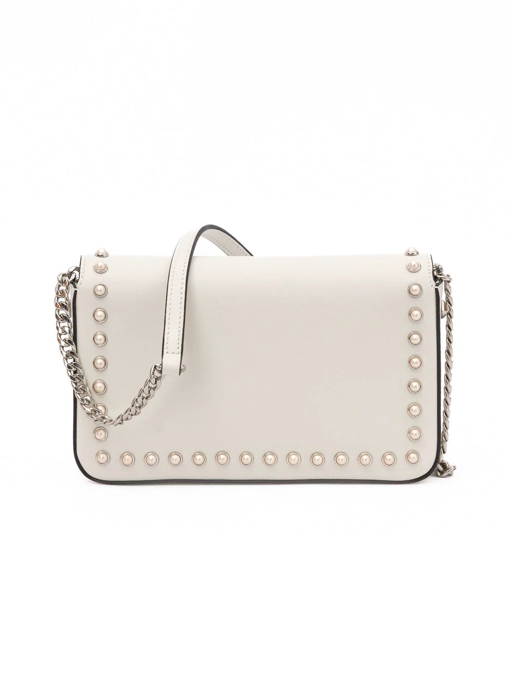 Jimmy Choo White Leather Crossbody Bag