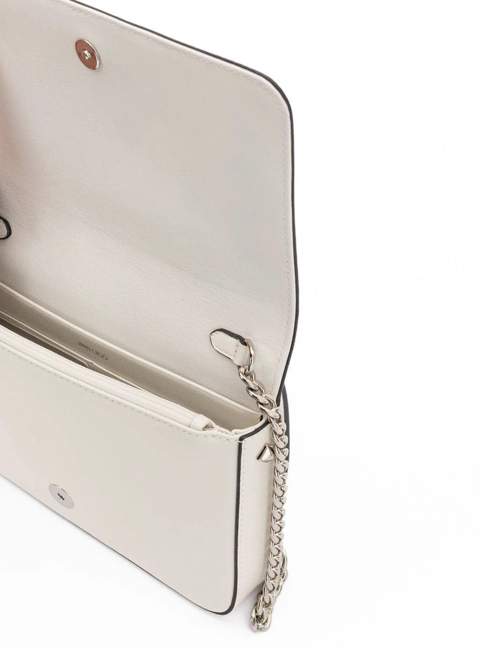 Jimmy Choo White Leather Crossbody Bag