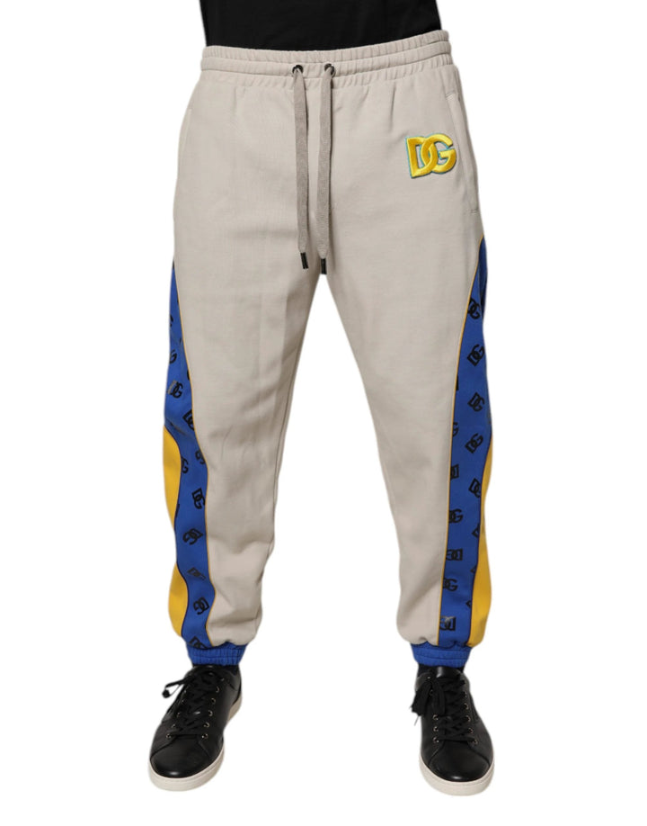 Dolce & Gabbana Multicolor Cotton DG Jogger Sweatpants Pants