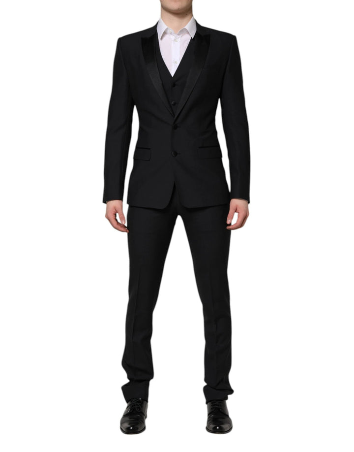 Dolce & Gabbana Dark Blue MARTINI 2 Buttons 3 Piece  Suit