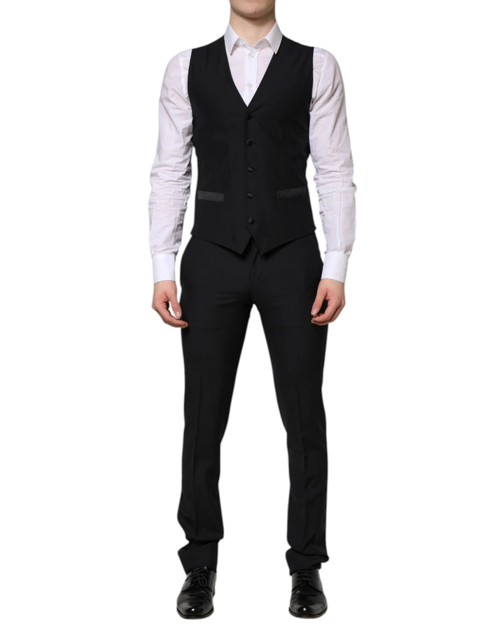 Dolce & Gabbana Dark Blue MARTINI 2 Buttons 3 Piece  Suit