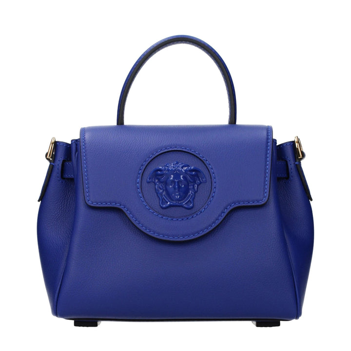 Versace Blue Leather Handbag