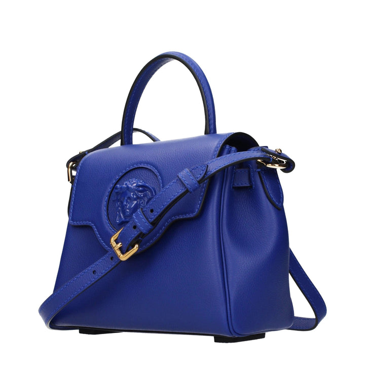 Versace Blue Leather Handbag