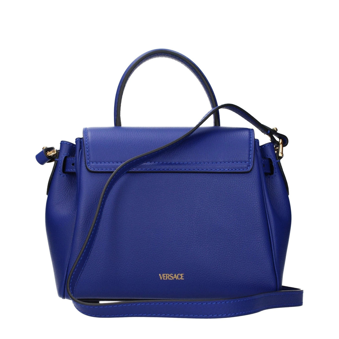 Versace Blue Leather Handbag