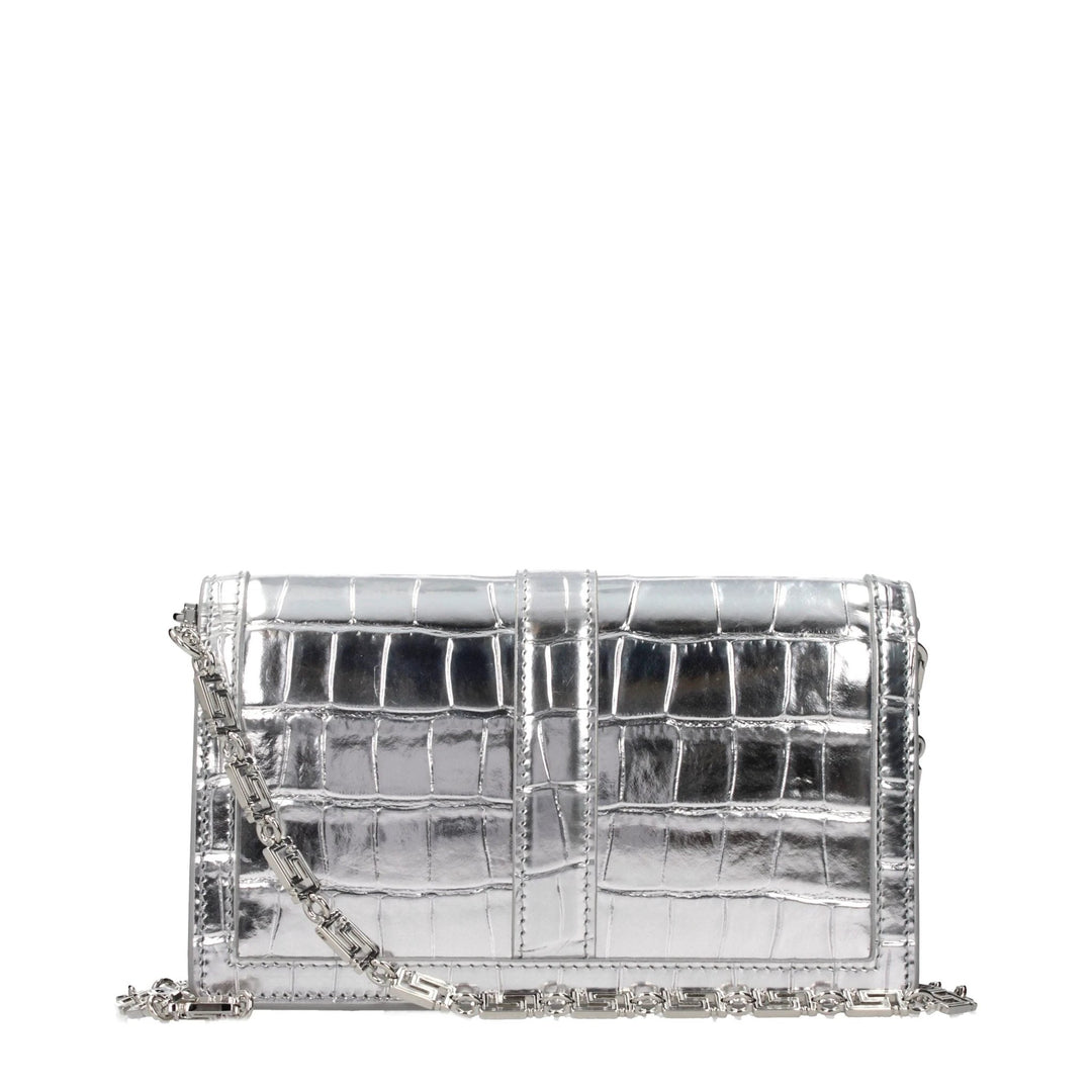 Versace Gray Leather Crossbody Bag