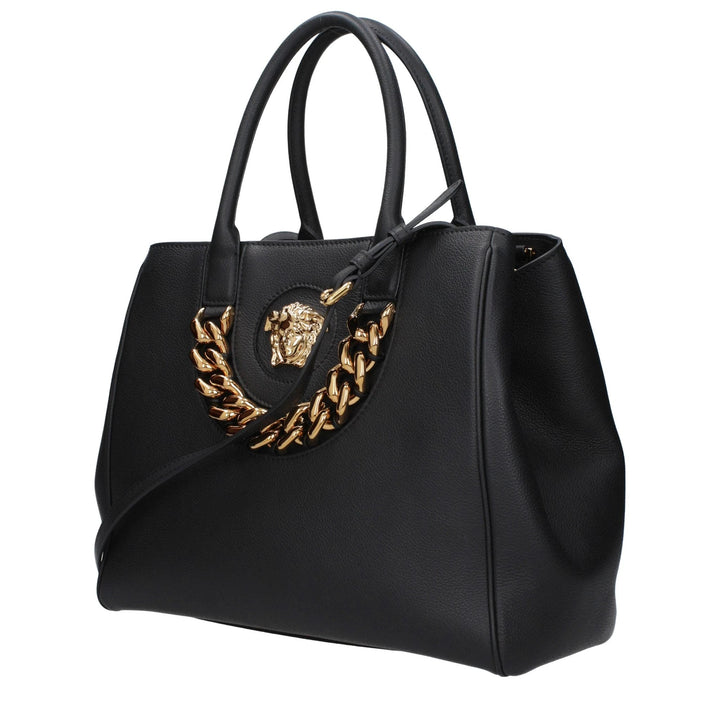 Versace Black Leather Handbag