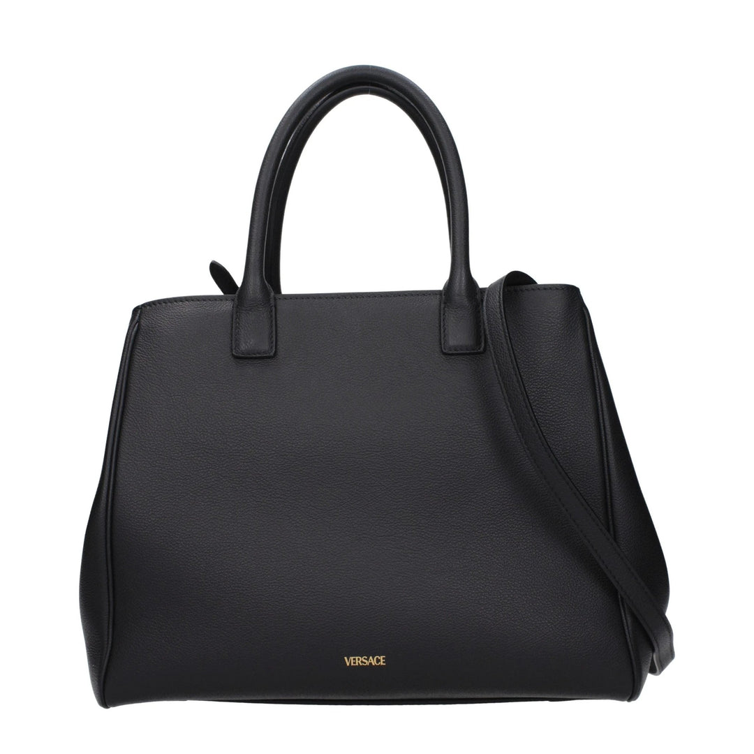 Versace Black Leather Handbag