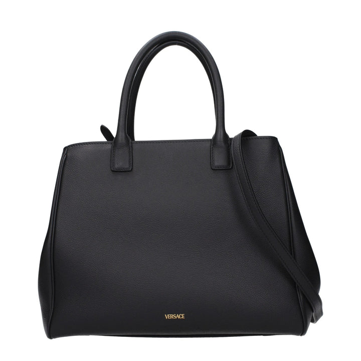 Versace Black Leather Handbag