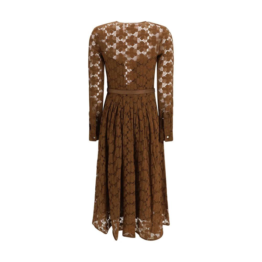 Max Mara Brown Polyamide Casual Dress