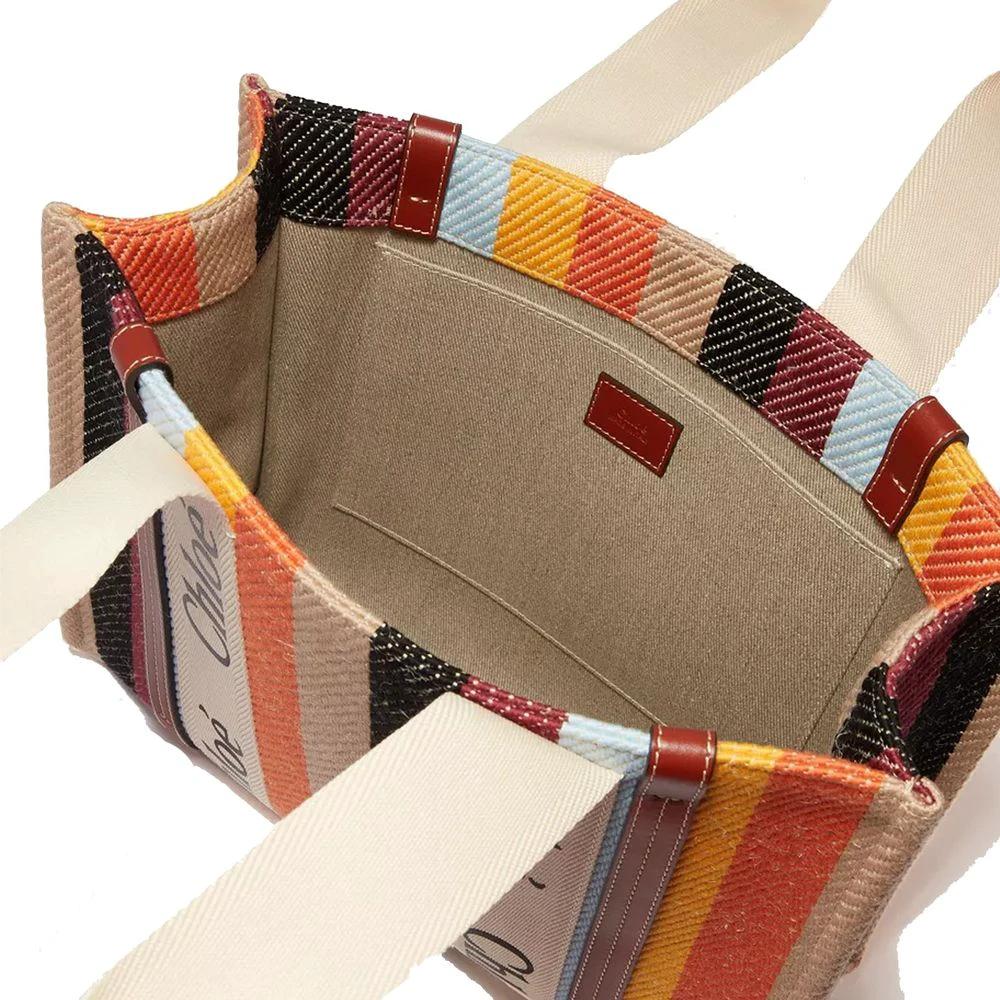 Chloé Beige Linen Tote Bag