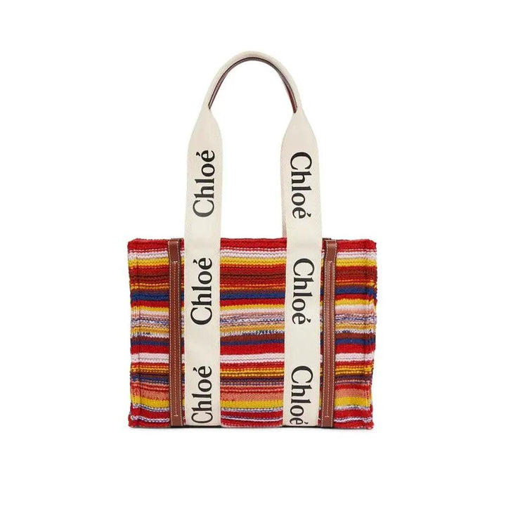 Chloé Multicolor Wool Tote Bag