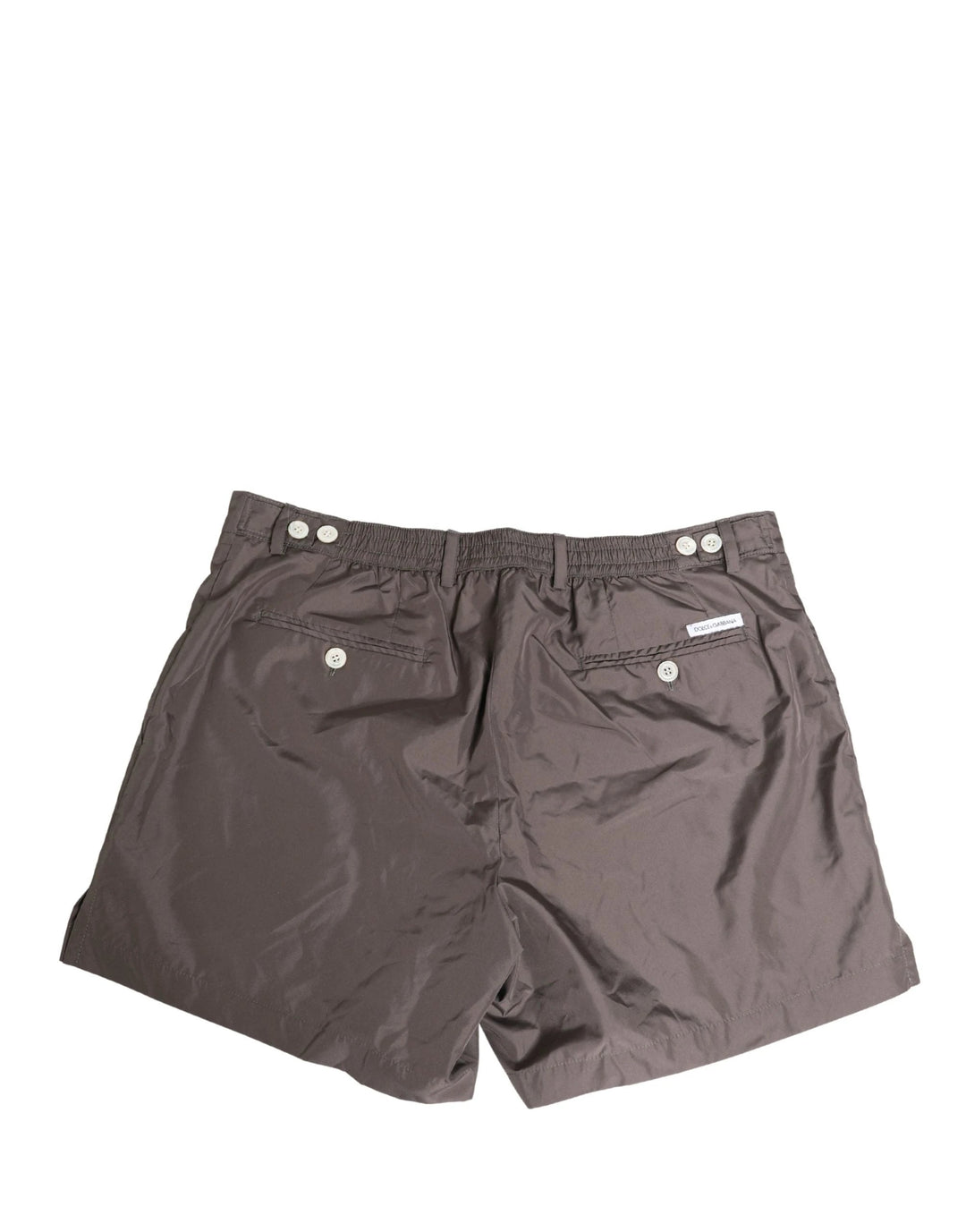 Dolce & Gabbana Brown Nylon Stretch Men Swim Shorts Swimwear