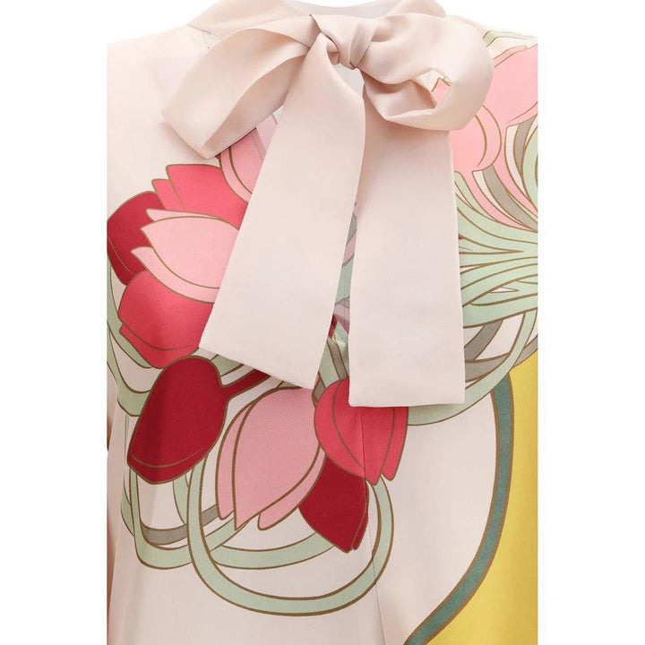 La Double J Multicolor Silk Casual Dress