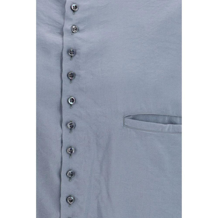 Giorgio Armani Gray Silk Shirt